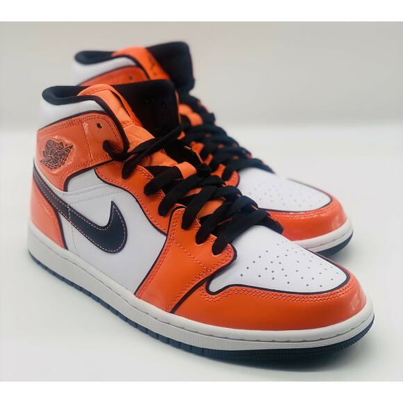 NEW Nike Air Jordan 1 Mid SE Turf Orange DD6834-802 Men’s Size 9.5 - Picture 3 of 6
